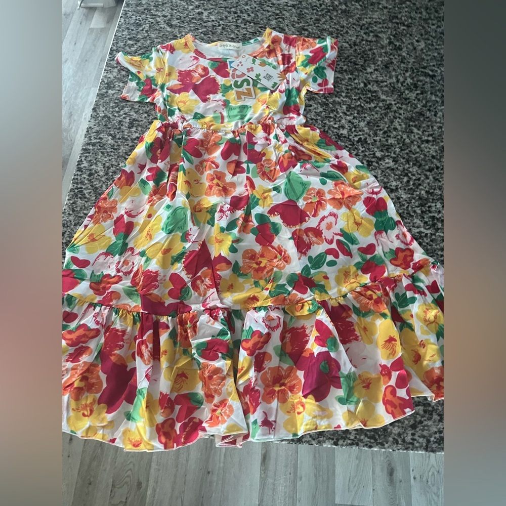 Colorful Kids Floral Dress